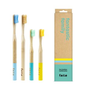 f.e.t.e. Family Pack Bamboo Toothbrushes