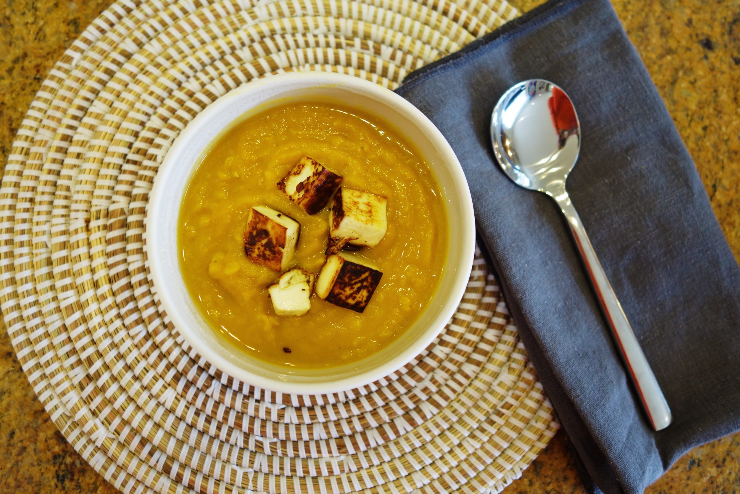 Spiced butternut squash soup