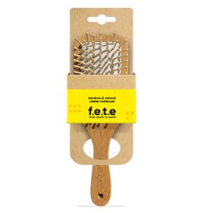 f.e.t.e bamboo & natural rubber hairbrush