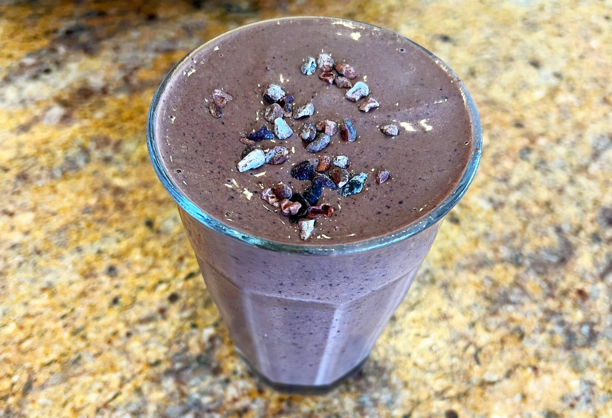 a very chocolatey smoothie