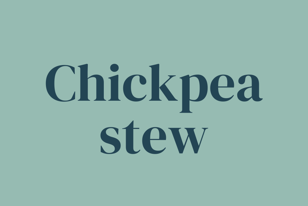Chickpea stew